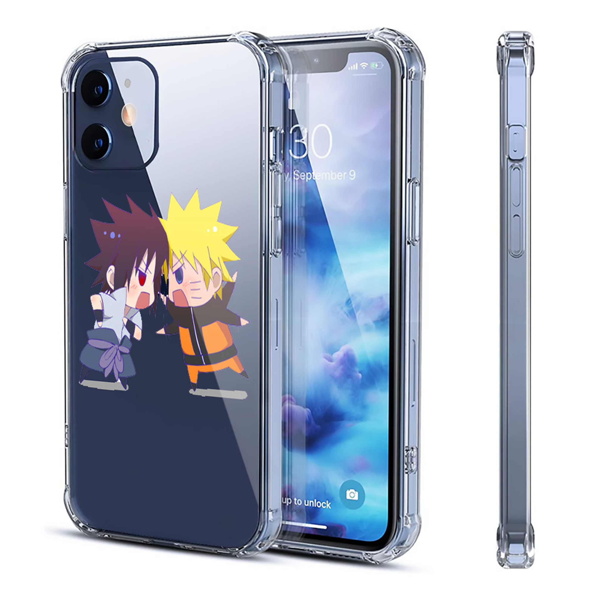 （画像用） NARUTO -ナルト- うずまき ナルト Uzumaki Naruto 【iPhone 12シリーズ対応】透明スマホケース（クリアソフトケース）